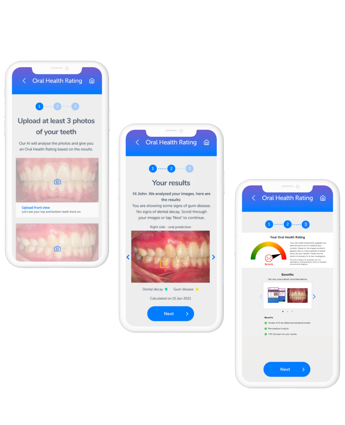 Get your instant dental check in just a few clicks